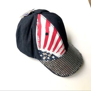 Flag sparkle hat / cap
